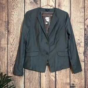 Gap Blazer Jacket 12 Gray Two Button NWT